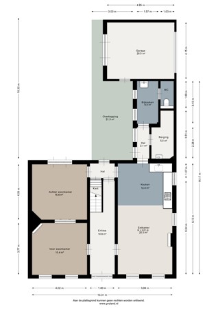Floor plan - Julianastraat 14, 6223 AL Maastricht 